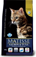 Täysravinto aikuisille kissoille lohi ja tonnikala Matisse/1,5kg hinta ja tiedot | Kissan kuivaruoka | hobbyhall.fi