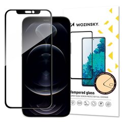 Näytönsuoja Wozinsky Tempered Glass Full Glue Super Tough, iPhone 13 Pro / iPhone 13, musta kehys hinta ja tiedot | Näytönsuojakalvot ja -lasit | hobbyhall.fi