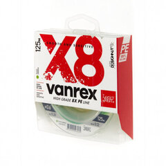 Punottu Siima Lucky John Vanrex X8 Fluo Green 0,14mm hinta ja tiedot | Siimat | hobbyhall.fi