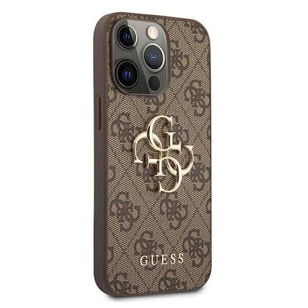 Alkuperäinen GUESS Big Metal Logo puhelimen kotelo iPhone 13 Pro, ruskea hinta ja tiedot | Puhelimen kuoret ja kotelot | hobbyhall.fi