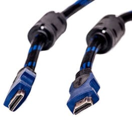 HDMI-kaapeli - HDMI, 3m, 1.4 ver., Nylon hinta ja tiedot | Kaapelit ja adapterit | hobbyhall.fi