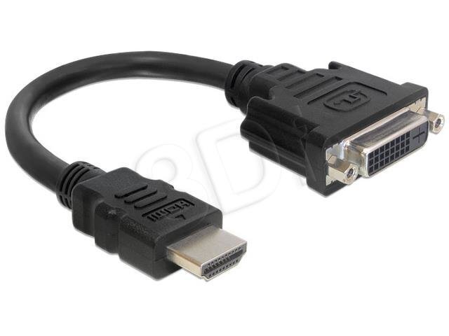 Delock - Adapter HDMI(M)->DVI-D(F)(24+1) hinta ja tiedot | Adapterit | hobbyhall.fi