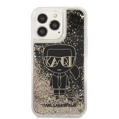 Karl Lagerfeld Liquid Glitter Gatsby Suojakuori iPhone 13 Pro, musta hinta ja tiedot | Puhelimen kuoret ja kotelot | hobbyhall.fi