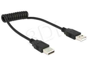 Delock-Kaapeli USB AM-AM Spiral 20-60cm hinta ja tiedot | Kaapelit ja adapterit | hobbyhall.fi