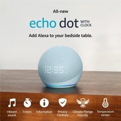 Echo dot 5 vaalean sininen hinta ja tiedot | Kaiuttimet | hobbyhall.fi