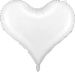 Folioilmapallo "Heart" 75&64,5cm valkoinen hinta ja tiedot | Ilmapallot | hobbyhall.fi