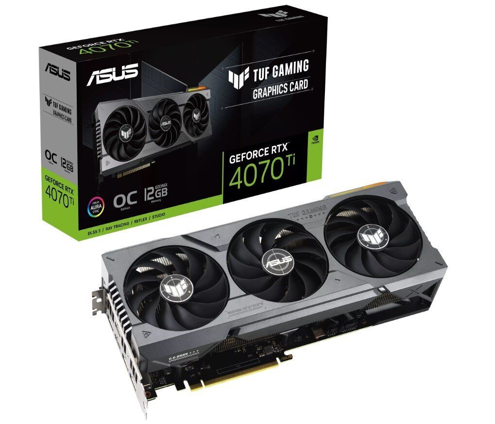 Asus TUF Gaming GeForce RTX 4070 Ti 12GB GDDR6X OC Edition hinta ja tiedot | Näytönohjaimet | hobbyhall.fi