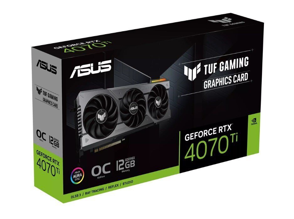 Asus TUF Gaming GeForce RTX 4070 Ti 12GB GDDR6X OC Edition hinta ja tiedot | Näytönohjaimet | hobbyhall.fi