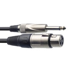 Audiokaapeli XLR/liitin (f/m) Stagg SMC1XP, 1 m hinta ja tiedot | Kaapelit ja adapterit | hobbyhall.fi
