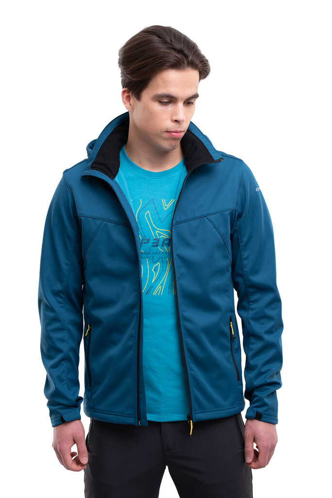 Miesten Icepeak softshell-takki BIGGS, turkoosi hinta ja tiedot | Miesten ulkoilutakit | hobbyhall.fi