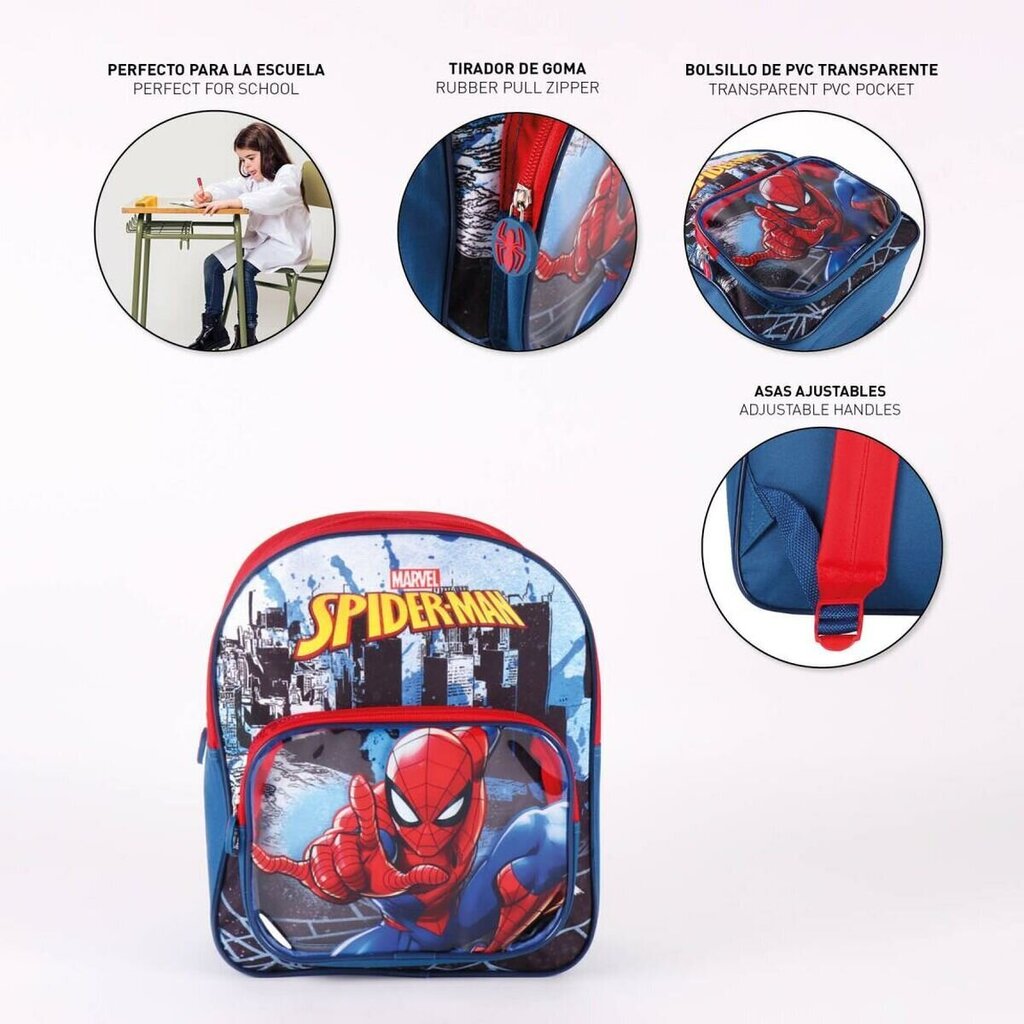 Marvel Spiderman reppu 30cm hinta ja tiedot | Koulureput ja -laukut | hobbyhall.fi