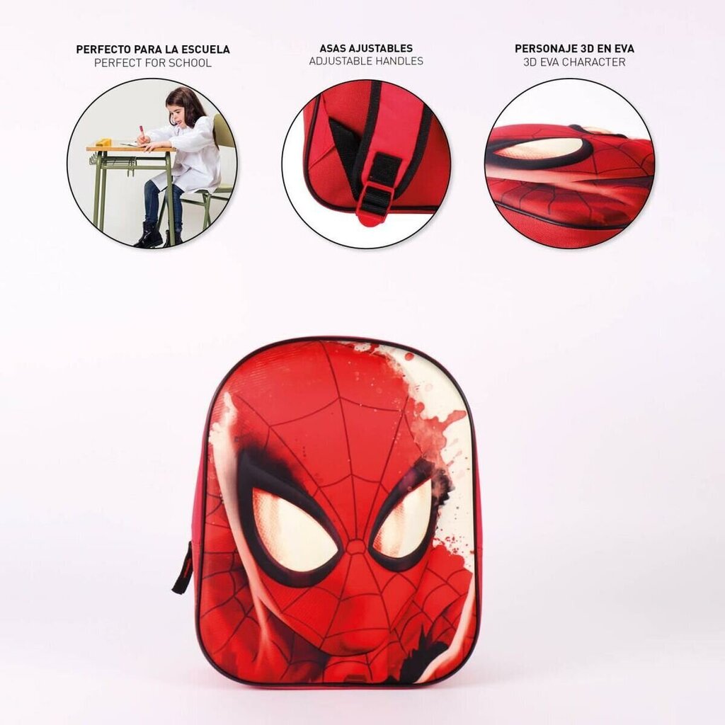 Marvel Spiderman 3D reppu 31cm hinta ja tiedot | Koulureput ja -laukut | hobbyhall.fi