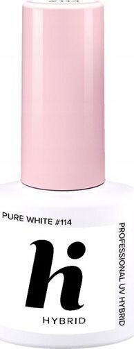 Hi Hybrid 114 -kynsilakka Pure White 5 ml hinta ja tiedot | Kynsilakat ja kynsienhoitotuotteet | hobbyhall.fi
