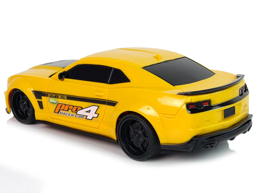 RC urheiluauto Lean Toys, 1:24, keltainen hinta ja tiedot | Poikien lelut | hobbyhall.fi