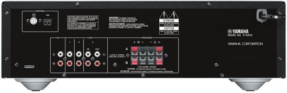 2.0 AV-musiikkivastaanotin Yamaha RS-202DBL hinta ja tiedot | Blu-ray- ja DVD-soittimet | hobbyhall.fi
