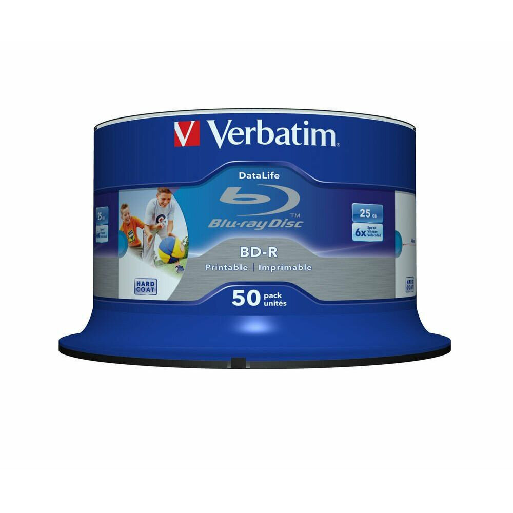 Verbatim BD-R 6x 25GB 50P CB DataLife 43812 hinta ja tiedot | Vinyylilevyt, CD-levyt, DVD-levyt | hobbyhall.fi