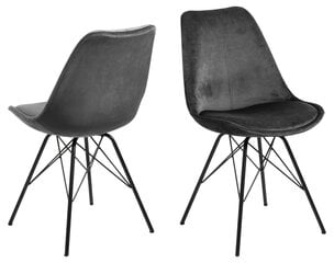 2 tuolia Eris, musta hinta ja tiedot | Ruokapöydän tuolit | hobbyhall.fi