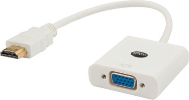 Savio CL-27, HDMI - VGA 15 PIN, 10 cm hinta ja tiedot | Adapterit | hobbyhall.fi