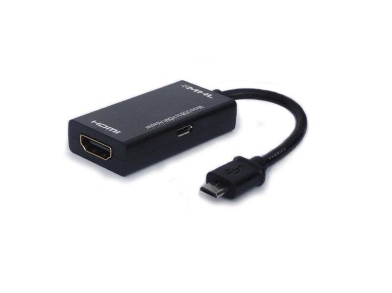 Savio cl-32, MHL micro USB - micro USB 5 PIN / HDMI, 10 cm hinta ja tiedot | Adapterit | hobbyhall.fi