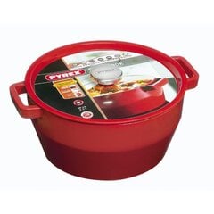 Pyrex SLOWCOOK valurautapata 28cm, 6,3l punainen hinta ja tiedot | Kattilat ja painekattilat | hobbyhall.fi