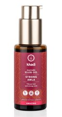 Hiuksia vahvistava öljy Strong Amla Khadi Naturprodukte, 50 ml hinta ja tiedot | Naamiot, öljyt ja seerumit | hobbyhall.fi