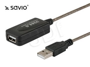 SAVIO 5M USB TYPE A - USB TYPE A CL -76 hinta ja tiedot | Kaapelit ja adapterit | hobbyhall.fi