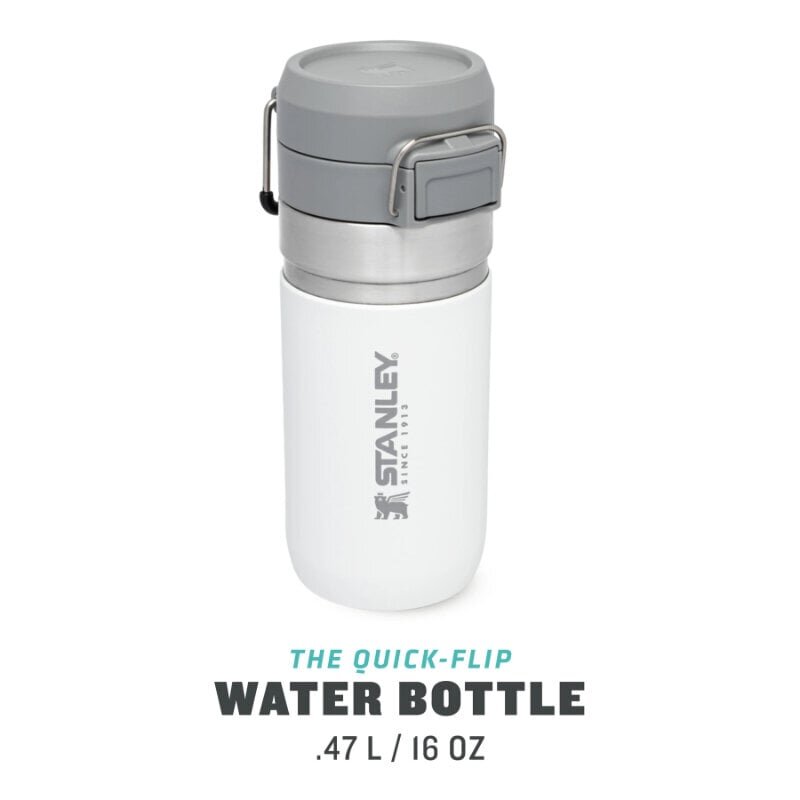 Termospullo The Quick Flip Water Bottle Go 0,47 l, valkoinen hinta ja tiedot | Termoskannut ja termosmukit | hobbyhall.fi