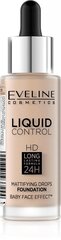 Eveline Liquid Control HD Mattifying Drops -meikkivoide, 32 ml, 010 Light Vanilla hinta ja tiedot | Meikkivoiteet ja puuterit | hobbyhall.fi