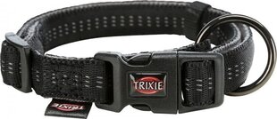 Kaulapanta Trixie Softline Elegance, XS 20-30cm/10mm, musta/grafiitti hinta ja tiedot | Koiran valjaat ja kaulapannat | hobbyhall.fi