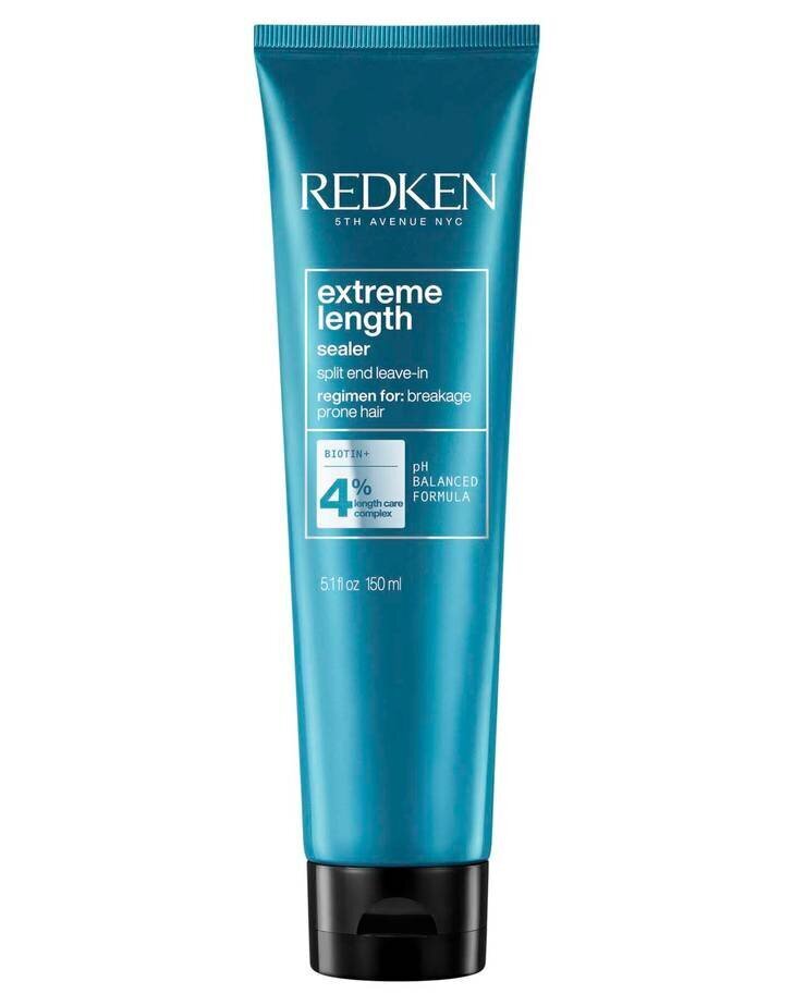 Kosteuttava hiusnaamio heikoille hiuksille Redken Extreme Length Leave-in Treatment Wth Biotin, 150 ml hinta ja tiedot | Naamiot, öljyt ja seerumit | hobbyhall.fi