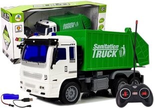 Kauko-ohjattava jäteauto 1:30 valoefekteillä, 3 v. + hinta ja tiedot | Poikien lelut | hobbyhall.fi