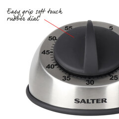 Salter 338 SSBKXR15 Stainless Steel Mechanical Timer hinta ja tiedot | Salter Ruokailuvälineet ja keittiötarvikkeet | hobbyhall.fi