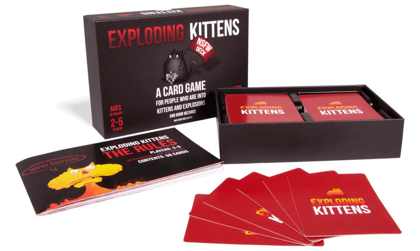 Aikuisten Lautapeli Exploding Kittens: NSFW Deck, ENG hinta ja tiedot | Lautapelit ja älypelit | hobbyhall.fi