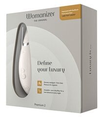 Womanizer Premium 2 Harmaa hinta ja tiedot | Vibraattorit | hobbyhall.fi