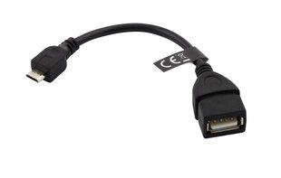 Kaapeli ESPERANZA EB180 MICRO USB 2.0 AB M / F OTG - 10cm hinta ja tiedot | Esperanza Tietokoneiden lisävarusteet | hobbyhall.fi