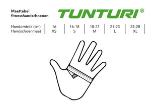 Tunturi Fitness Gloves High Impact, XXL-koko, keltainen/musta hinta ja tiedot | Kuntosalihanskat | hobbyhall.fi