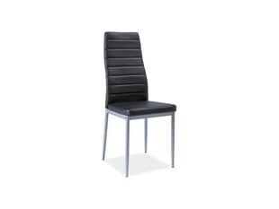 4 tuolin sarja Signal Meble H261 Bis Alu, musta hinta ja tiedot | Ruokapöydän tuolit | hobbyhall.fi