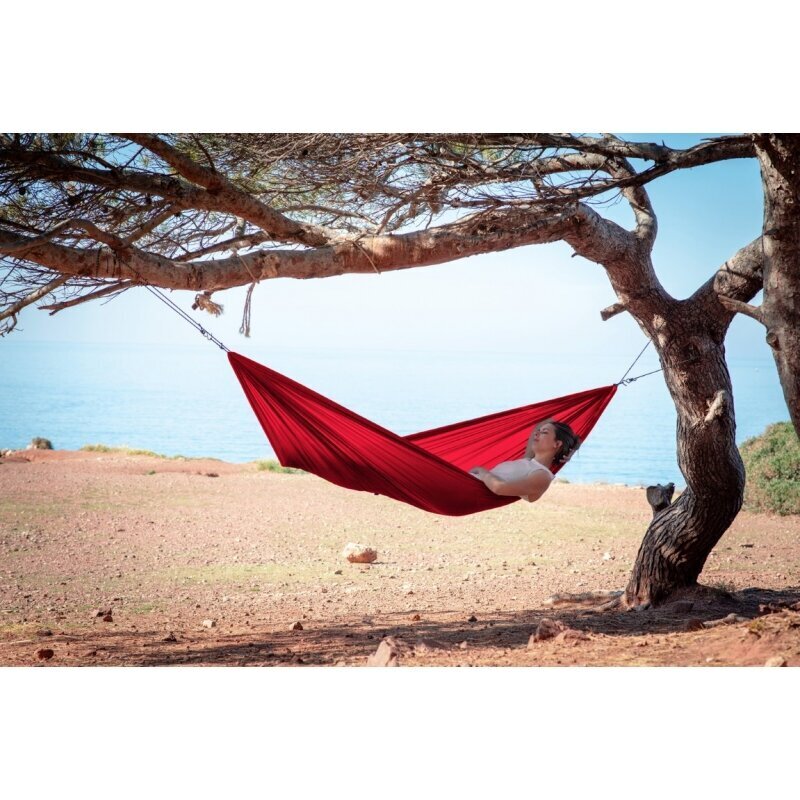 Hammock Amazonas Travel Set, punainen hinta ja tiedot | Riippumatot | hobbyhall.fi