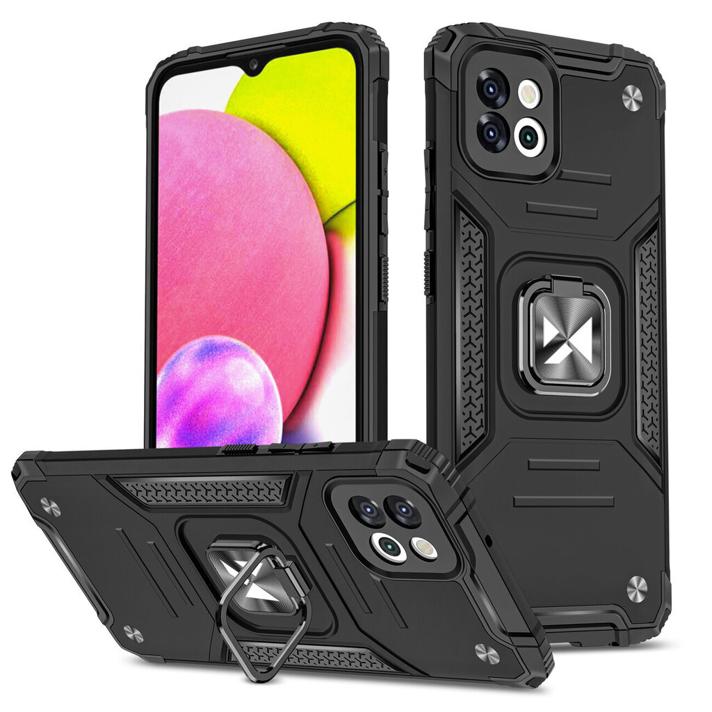 Wozinsky Ring panssari suojakuori / Samsung Galaxy A03, musta hinta ja tiedot | Puhelimen kuoret ja kotelot | hobbyhall.fi