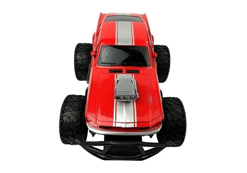 Climber High Wheels, punaisen värinen Kauko-ohjattava R/C auto, 6,5 km/h hinta ja tiedot | Poikien lelut | hobbyhall.fi