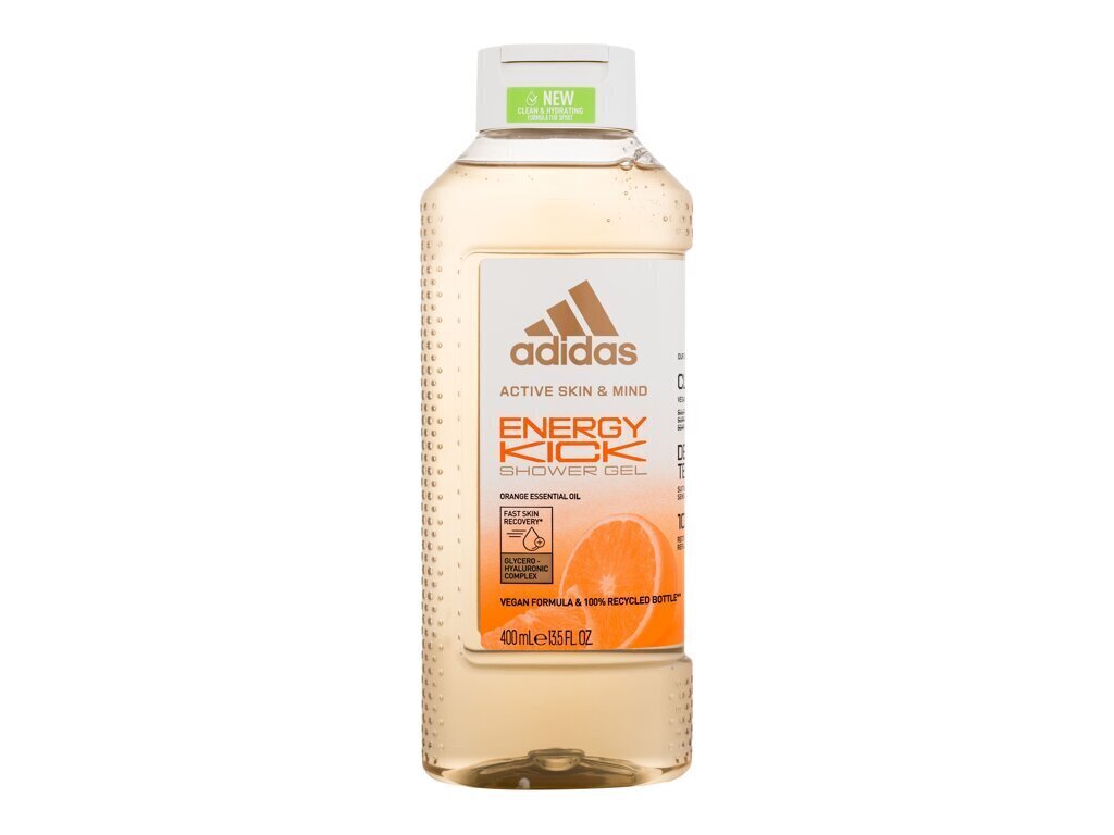 Suihkugeeli Adidas Energy Kick -suihkugeeli miehille, 400 hinta ja tiedot | Suihkusaippuat ja suihkugeelit | hobbyhall.fi
