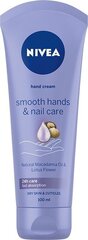 Nivea Smooth Hands & Nail Care 100 ml hinta ja tiedot | Vartalovoiteet ja -emulsiot | hobbyhall.fi