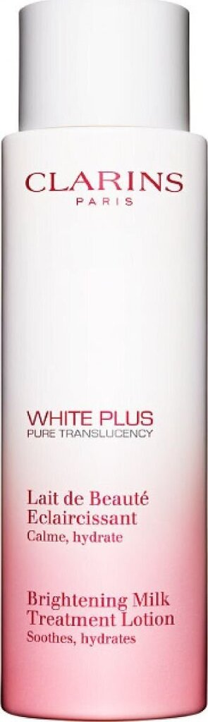 Clarins White Plus Lait kasvovesi, 200 ml hinta ja tiedot | Kasvojen puhdistusaineet | hobbyhall.fi