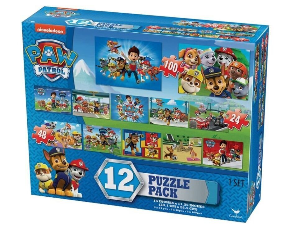 Paw Patrol (Ryhmä Hau) / Ryhmä Hau -palapelisetti, megapakkaus sis. 12 Ryhmä Hau -palapeliä. hinta ja tiedot | Palapelit | hobbyhall.fi