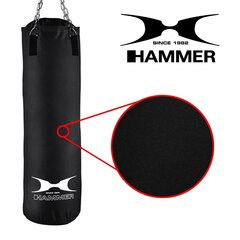 Nyrkkeilysäkki Hammer Fit Black, 100x30 cm hinta ja tiedot | Kamppailulajit | hobbyhall.fi