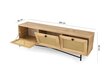 TV-pöytä Kalune Design 854(I), 180 cm, beige hinta ja tiedot | TV-tasot | hobbyhall.fi