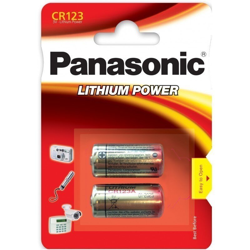 Panasonic -litiumparistot, CR-123AL/2B hinta ja tiedot | Paristot | hobbyhall.fi