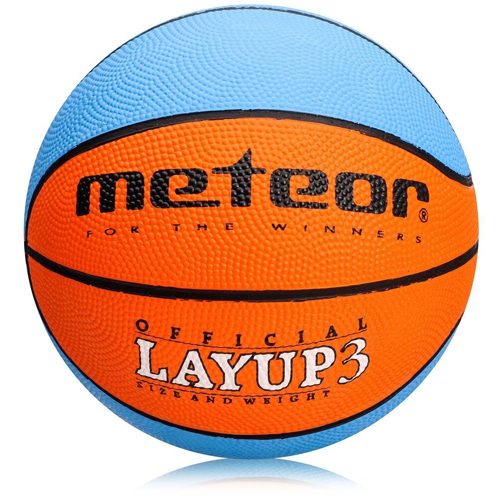 METEOR LAYUP koripallo, koko 3, sininen/oranssi hinta ja tiedot | Koripallot | hobbyhall.fi