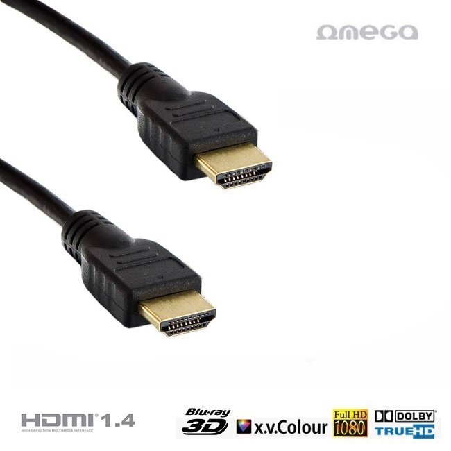 Omega OCHB45 HDMI kullattu kaapeli 19pin / 2160p / Ultra HD / 4K / 5m musta hinta ja tiedot | Kaapelit ja adapterit | hobbyhall.fi