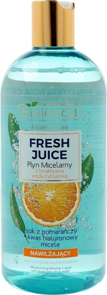 Kosteuttava misellivesi Bielenda Fresh Juice Orange 500 ml hinta ja tiedot | Kasvojen puhdistusaineet | hobbyhall.fi
